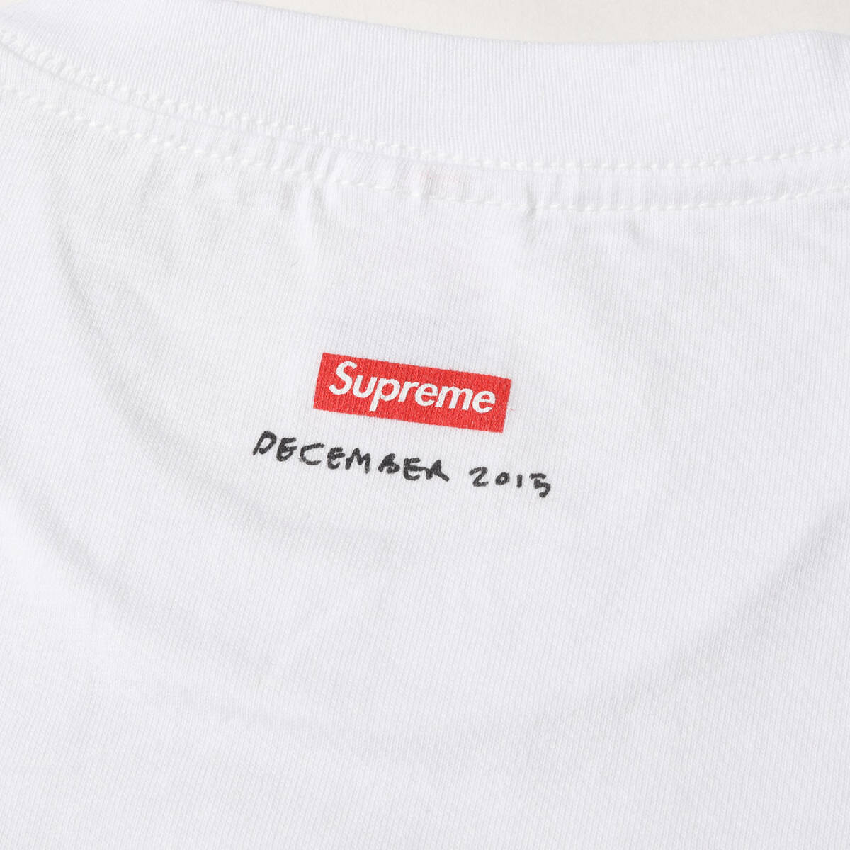 Supreme Supreme футболка размер :M / Рождество модель вырез лодочкой футболка (Merry Xmas Tee) / белый / tops cut and sewn 
