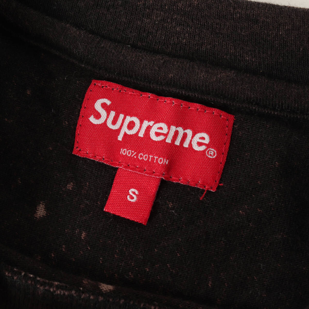 [ прекрасный товар ]Supreme Supreme футболка размер :S / 20SS осветлитель обработка бренд Logo вырез лодочкой футболка (Nueva York S/S Top) черный 