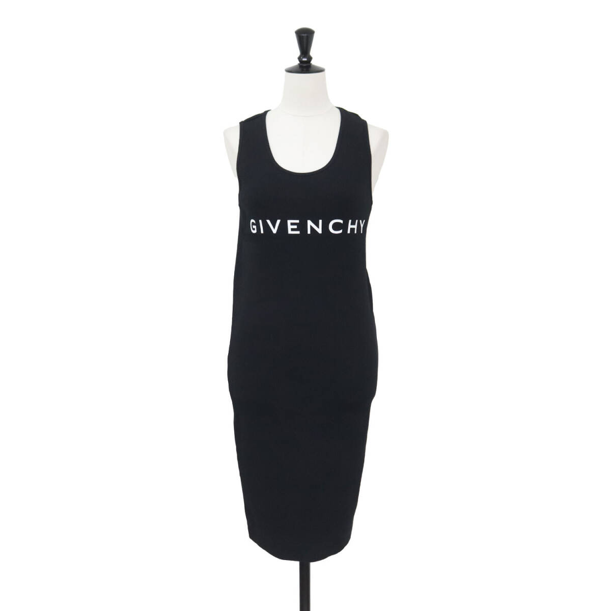[ прекрасный товар ]GIVENCHYji van si. One-piece черный чёрный размер :XS / Logo майка платье One-piece (BW22543YAC)