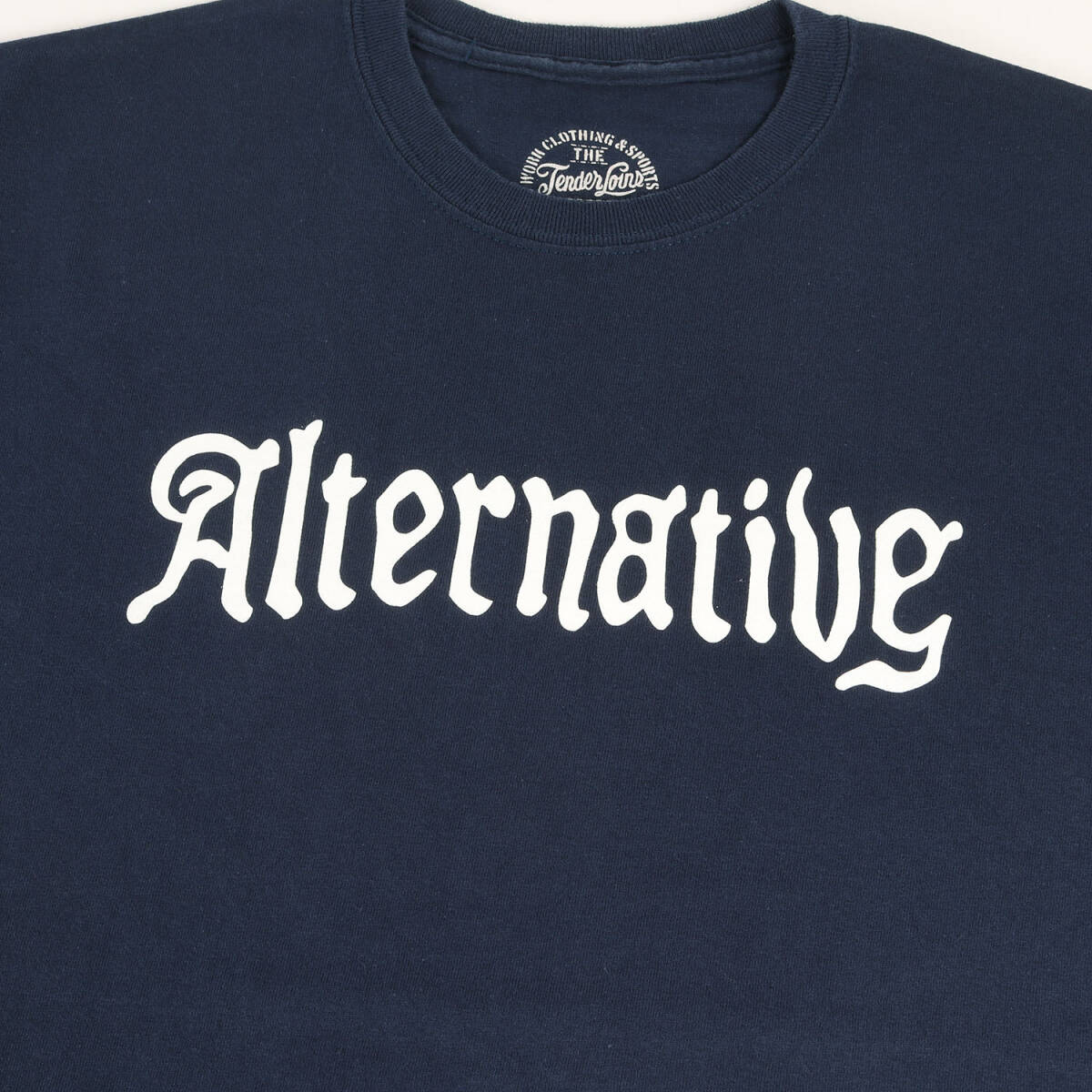 TENDERLOIN テンダーロイン Tシャツ サイズ:M / Alternativeロゴ クルーネック Tシャツ (T-TEE ALTERNATIVE) / ネイビー 紺 / トップス