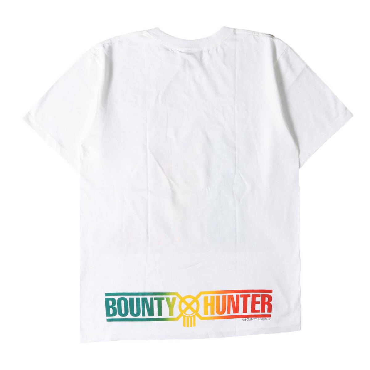 【新品】BOUNTY HUNTER バウンティーハンター Tシャツ サイズ:M / バッド?ブレインズ パロディーロゴ クルーネック Tシャツ / ホワイト