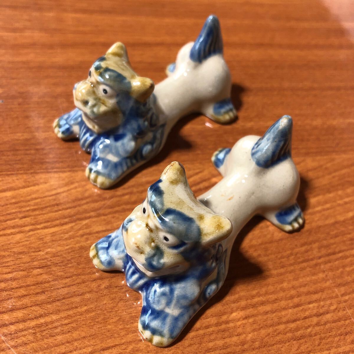 〈送料無料〉箸置き シーサー やちむん 沖縄 箸置 はしおき 置物 オブジェ 守り神