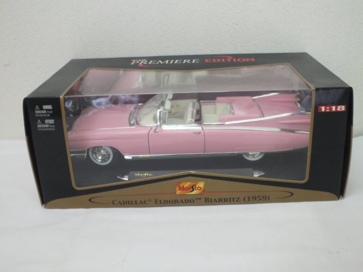 ★Maisto ピンク キャデラック エルドラド 1959 1/18（プレスリーの愛車）★（5593）