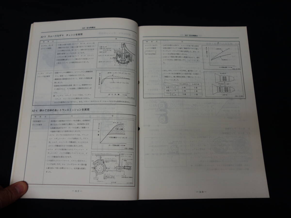 【1988年】日産 オートマチック トランスミッション / RL4R01A型 整備要領(lǐng)書 / サービスマニュアル / 本編