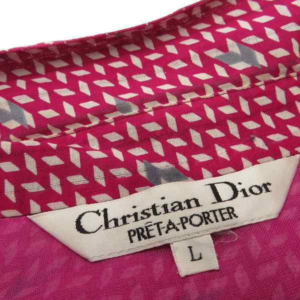 クリスチャンディオール ChristianDior ヴィンテージ シャツ ブラウス 総柄 a922960