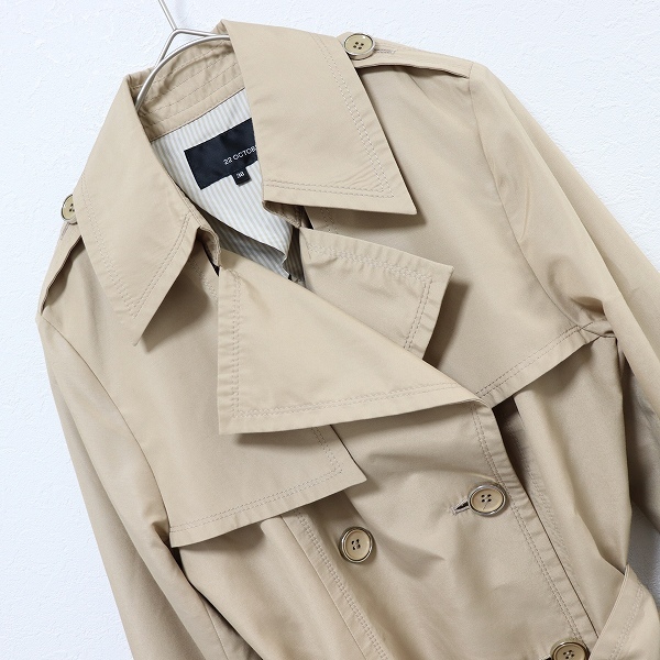 22 OCTOBRE Van du- Okt -bru тренчкот лента e Poe let a806306n