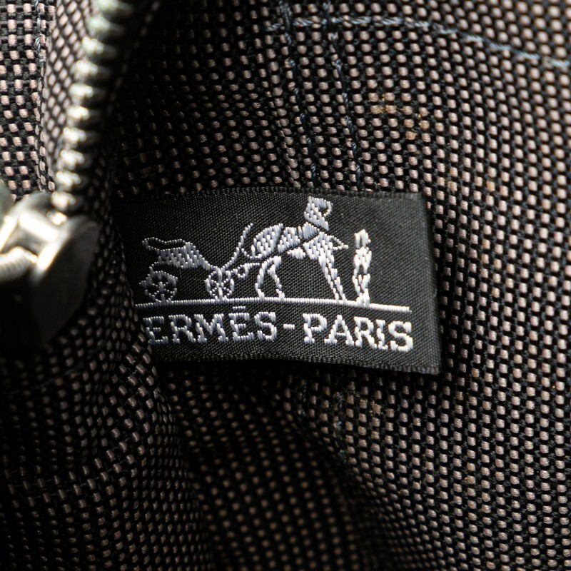 中古 エルメス エールラインPM トートバッグ ハンドバッグ キャンバス ABランク グレー HERMES【送料無料】【三田店】