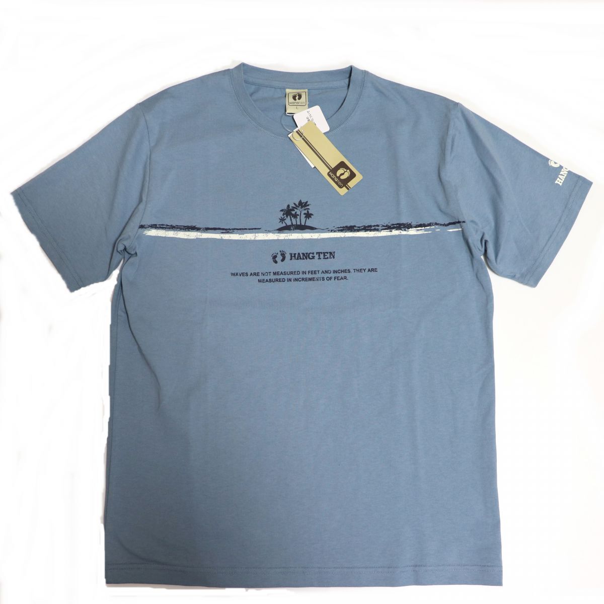 ○送料390円可能商品 ハンテン HANGTEN 新品 メンズ カジュアル お灑落 半袖 Tシャツ XLサイズ [SM539-BL2-LL] 一 三 參★QWER★