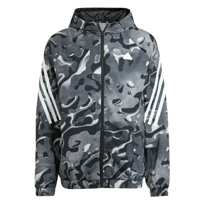 ★アディダス adidas 定価9900円 新品 メンズ 防風(fēng) カモフラ 総柄 ウーブン ウィンド ジャケット Mサイズ [IJ8843-M] 二 壱★QWER★