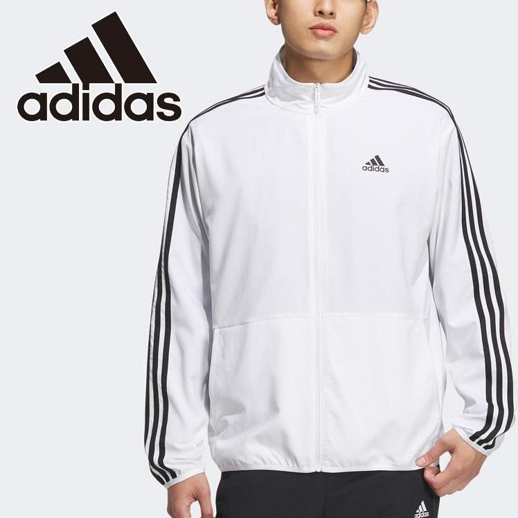 ★アディダス ADIDAS 新品 メンズ 吸汗速干 ドライ ライトウーブン トラックトップ ジャケット 白 Mサイズ [IA9376-M] 二 壱★QWER