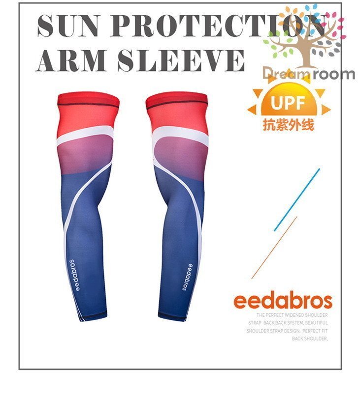 99％UVカット！EEDA デザインアームカバー F-034【S】サポーター 腕カバー 日焼け 紫外線防止 吸汗速干 スポーツ 乗馬 ゴルフ