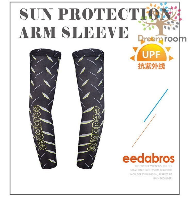 99％UVカット！EEDA デザインアームカバー F-068【S】サポーター 腕カバー 日焼け 紫外線防止 吸汗速干 スポーツ 乗馬 ゴルフ