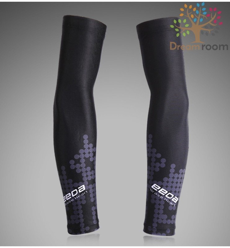 99％UVカット！EEDA デザインアームカバー F-079【S】サポーター 腕カバー 日焼け 紫外線防止 吸汗速干 スポーツ 乗馬 ゴルフ