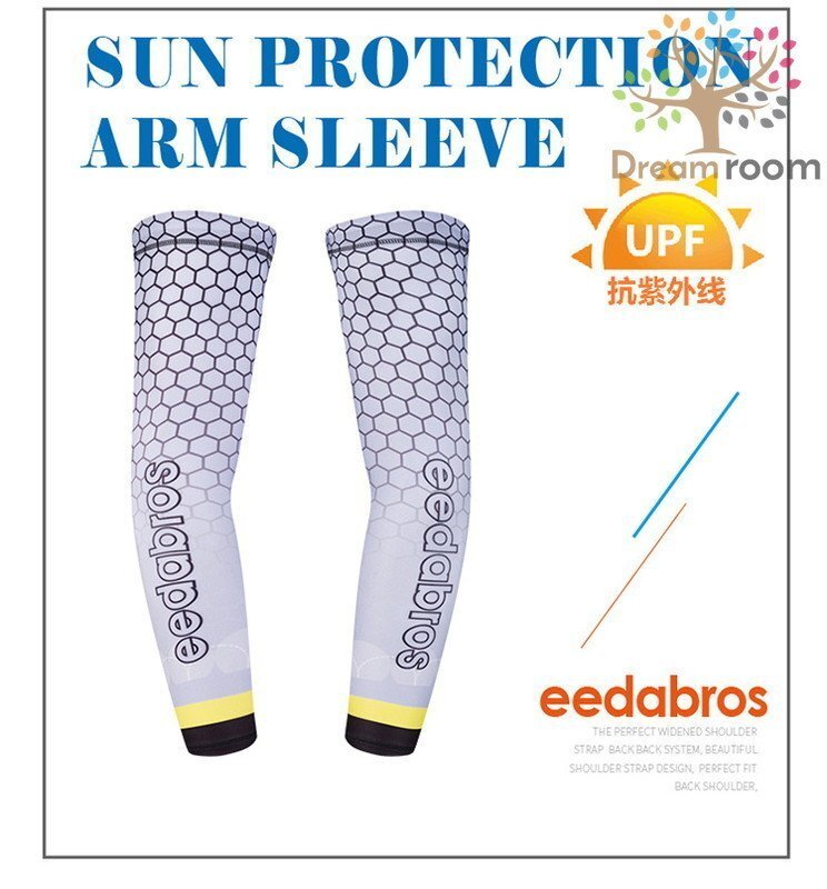 99％UVカット！EEDA デザインアームカバー F-022【S】サポーター 腕カバー 日焼け 紫外線防止 吸汗速干 スポーツ 乗馬 ゴルフ