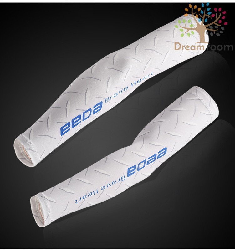 99％UVカット！EEDA デザインアームカバー F-032【S】サポーター 腕カバー 日焼け 紫外線防止 吸汗速干 スポーツ 乗馬 ゴルフ