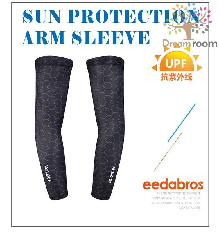 99％UVカット！EEDA デザインアームカバー F-040【L】サポーター 腕カバー 日焼け 紫外線防止 吸汗速干 スポーツ 乗馬 ゴルフ