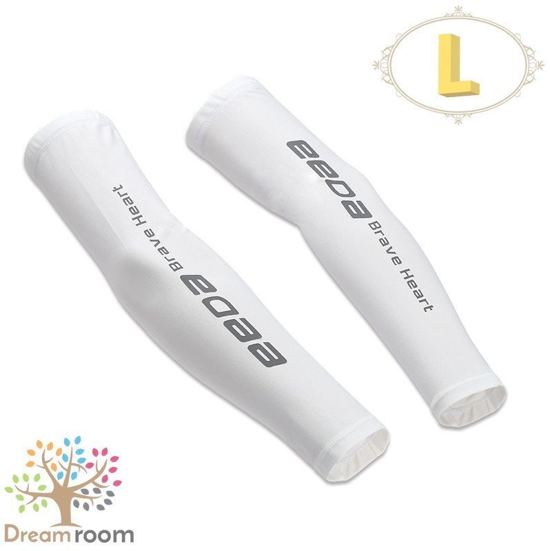 99％UVカット！EEDA デザインアームカバー F-052【L】サポーター 腕カバー 日焼け 紫外線防止 吸汗速干 スポーツ 乗馬 ゴルフ