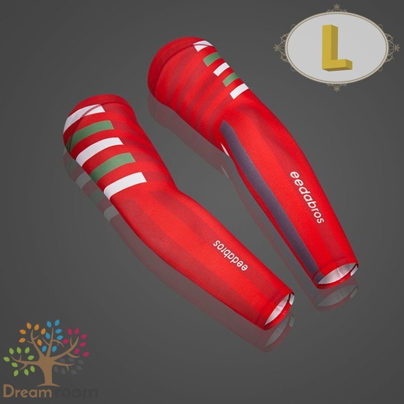 99％UVカット！EEDA デザインアームカバー F-083【L】サポーター 腕カバー 日焼け 紫外線防止 吸汗速干 スポーツ 乗馬 ゴルフ