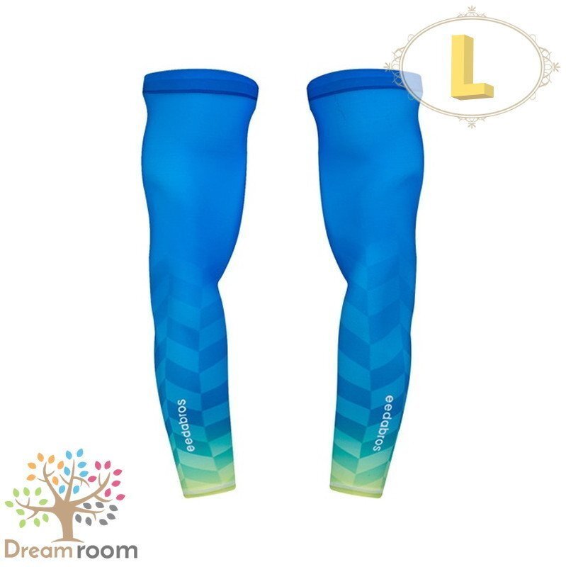 99％UVカット！EEDA デザインアームカバー F-060【L】サポーター 腕カバー 日焼け 紫外線防止 吸汗速干 スポーツ 乗馬 ゴルフ