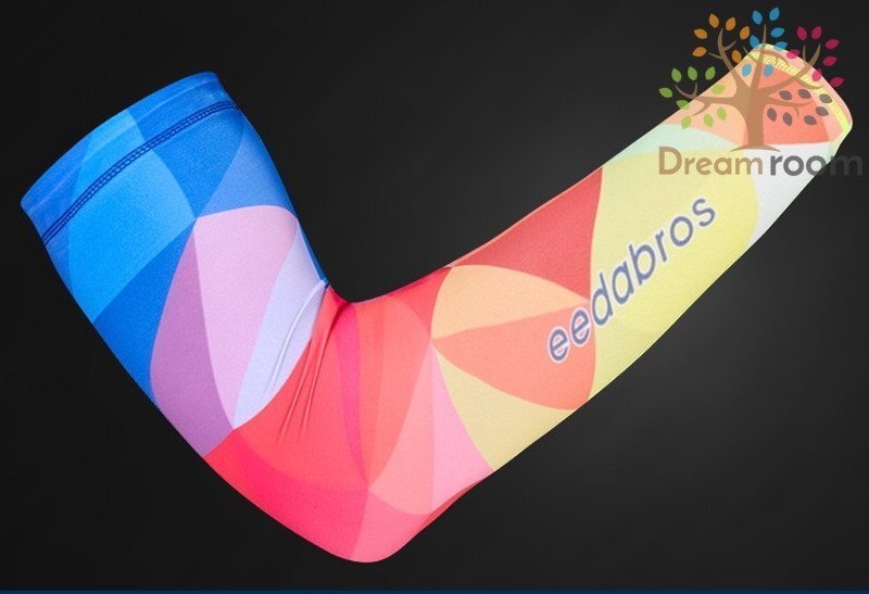 99％UVカット！EEDA デザインアームカバー F-051【L】サポーター 腕カバー 日焼け 紫外線防止 吸汗速干 スポーツ 乗馬 ゴルフ