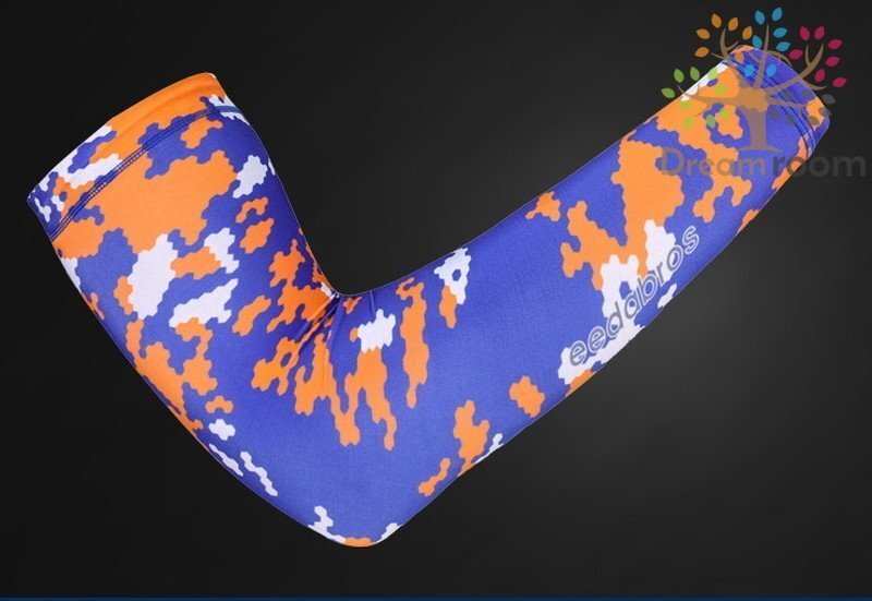 99％UVカット！EEDA デザインアームカバー F-058【S】サポーター 腕カバー 日焼け 紫外線防止 吸汗速干 スポーツ 乗馬 ゴルフ