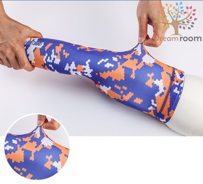 99％UVカット！EEDA デザインアームカバー F-058【S】サポーター 腕カバー 日焼け 紫外線防止 吸汗速干 スポーツ 乗馬 ゴルフ