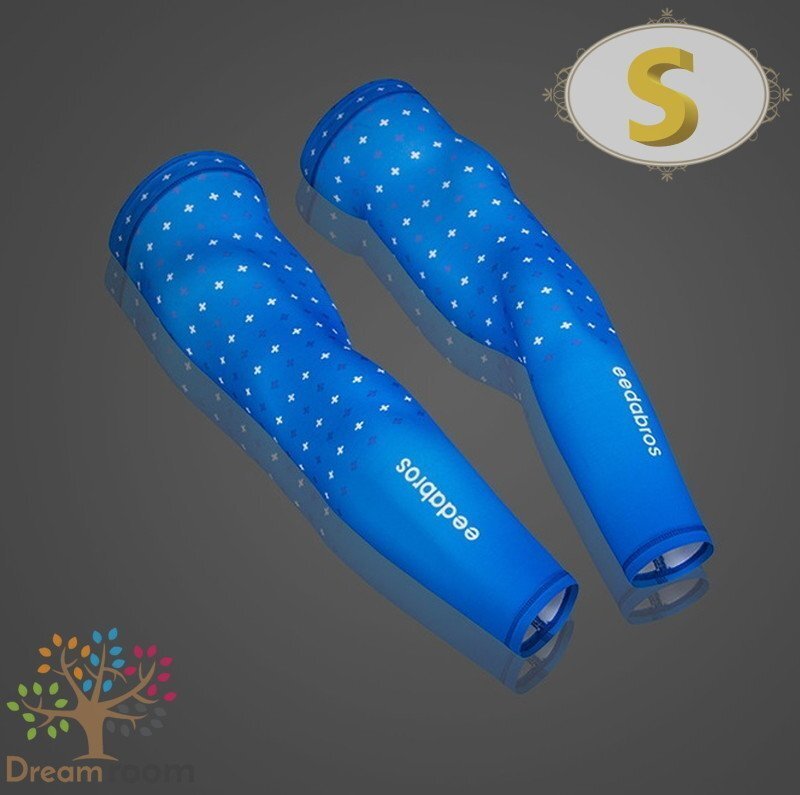 99％UVカット！EEDA デザインアームカバー F-069【S】サポーター 腕カバー 日焼け 紫外線防止 吸汗速干 スポーツ 乗馬 ゴルフ