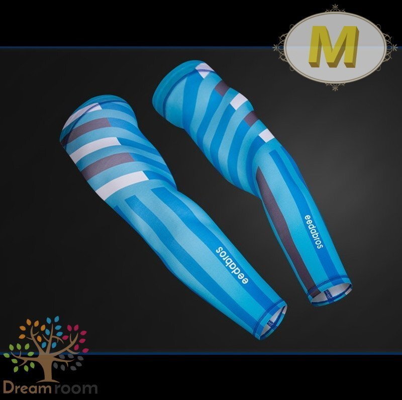 99％UVカット！EEDA デザインアームカバー F-071【M】サポーター 腕カバー 日焼け 紫外線防止 吸汗速干 スポーツ 乗馬 ゴルフ