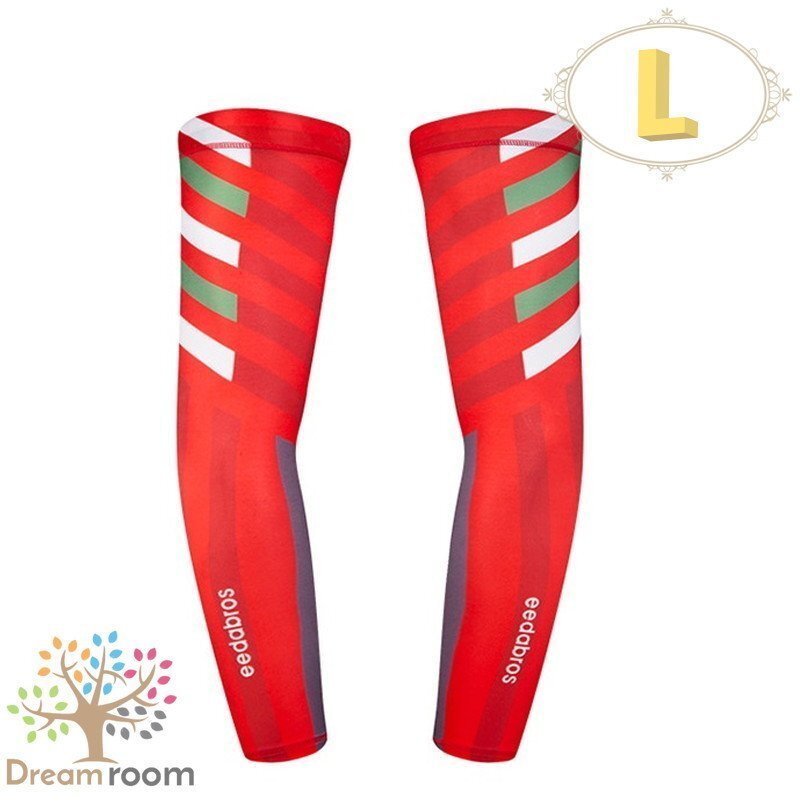 99％UVカット！EEDA デザインアームカバー F-083【L】サポーター 腕カバー 日焼け 紫外線防止 吸汗速干 スポーツ 乗馬 ゴルフ