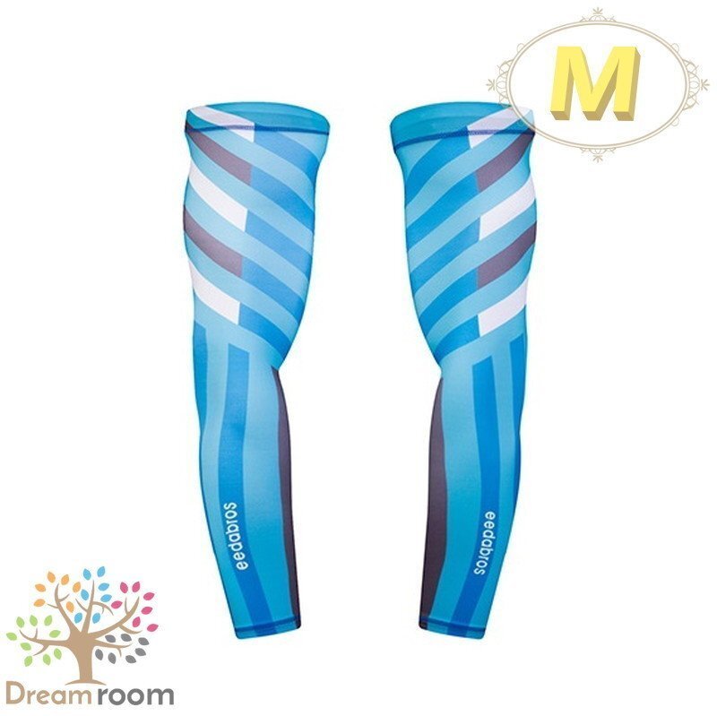 99％UVカット！EEDA デザインアームカバー F-071【M】サポーター 腕カバー 日焼け 紫外線防止 吸汗速干 スポーツ 乗馬 ゴルフ