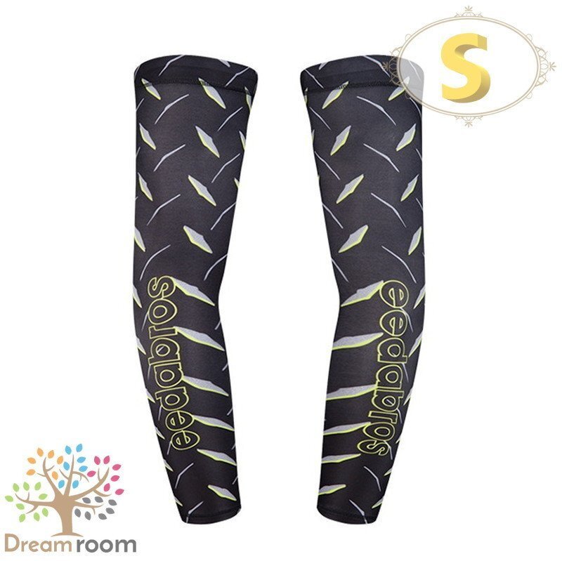 99％UVカット！EEDA デザインアームカバー F-068【S】サポーター 腕カバー 日焼け 紫外線防止 吸汗速干 スポーツ 乗馬 ゴルフ