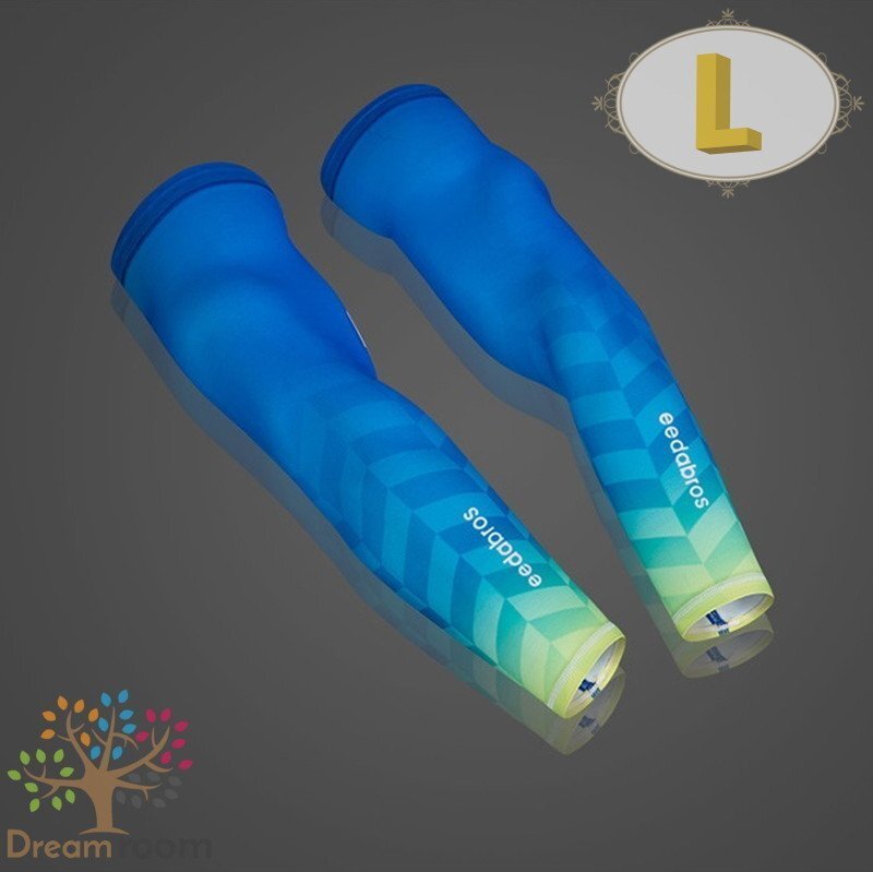 99％UVカット！EEDA デザインアームカバー F-060【L】サポーター 腕カバー 日焼け 紫外線防止 吸汗速干 スポーツ 乗馬 ゴルフ