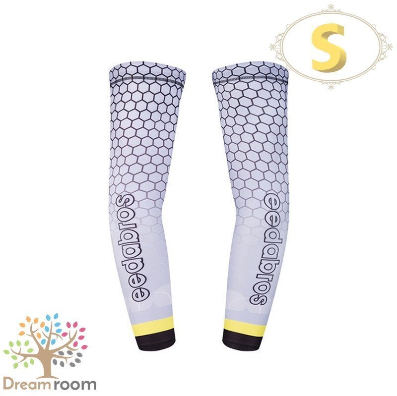 99％UVカット！EEDA デザインアームカバー F-022【S】サポーター 腕カバー 日焼け 紫外線防止 吸汗速干 スポーツ 乗馬 ゴルフ