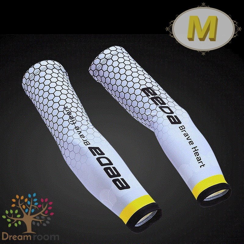 99％UVカット！EEDA デザインアームカバー F-024【M】サポーター 腕カバー 日焼け 紫外線防止 吸汗速干 スポーツ 乗馬 ゴルフ