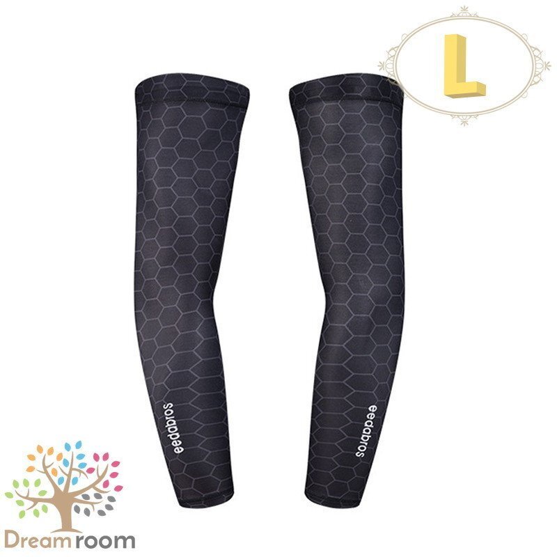 99％UVカット！EEDA デザインアームカバー F-040【L】サポーター 腕カバー 日焼け 紫外線防止 吸汗速干 スポーツ 乗馬 ゴルフ
