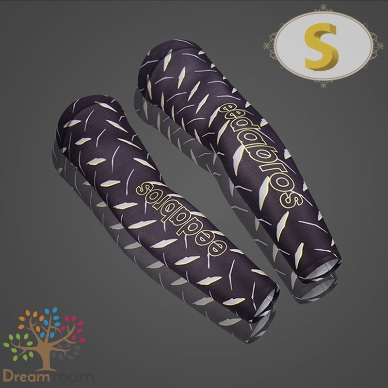 99％UVカット！EEDA デザインアームカバー F-068【S】サポーター 腕カバー 日焼け 紫外線防止 吸汗速干 スポーツ 乗馬 ゴルフ