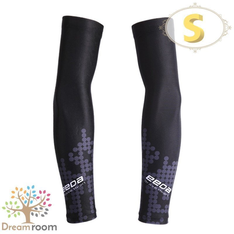 99％UVカット！EEDA デザインアームカバー F-079【S】サポーター 腕カバー 日焼け 紫外線防止 吸汗速干 スポーツ 乗馬 ゴルフ