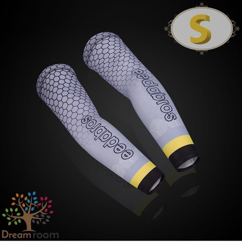 99％UVカット！EEDA デザインアームカバー F-022【S】サポーター 腕カバー 日焼け 紫外線防止 吸汗速干 スポーツ 乗馬 ゴルフ