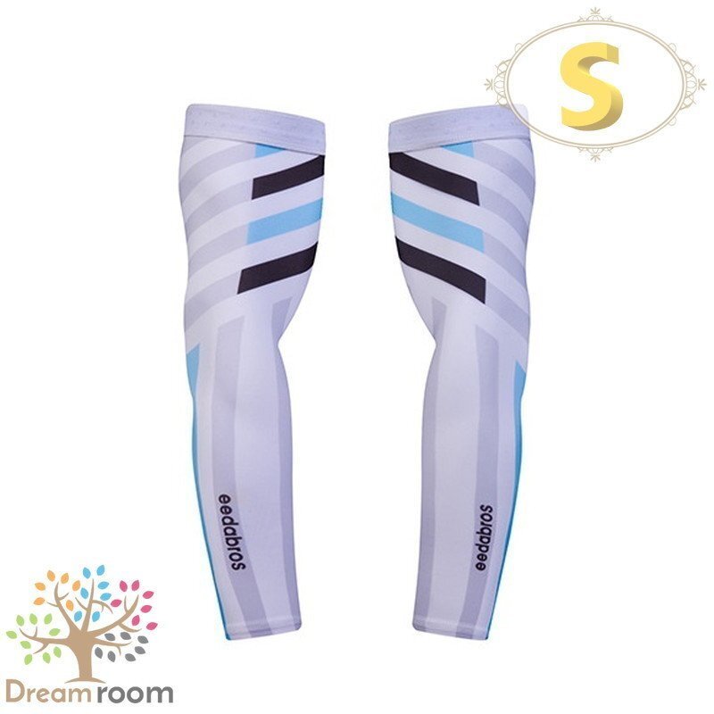 99％UVカット！EEDA デザインアームカバー F-056【S】サポーター 腕カバー 日焼け 紫外線防止 吸汗速干 スポーツ 乗馬 ゴルフ