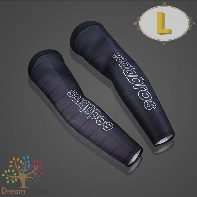 99％UVカット！EEDA デザインアームカバー F-070【L】サポーター 腕カバー 日焼け 紫外線防止 吸汗速干 スポーツ 乗馬 ゴルフ