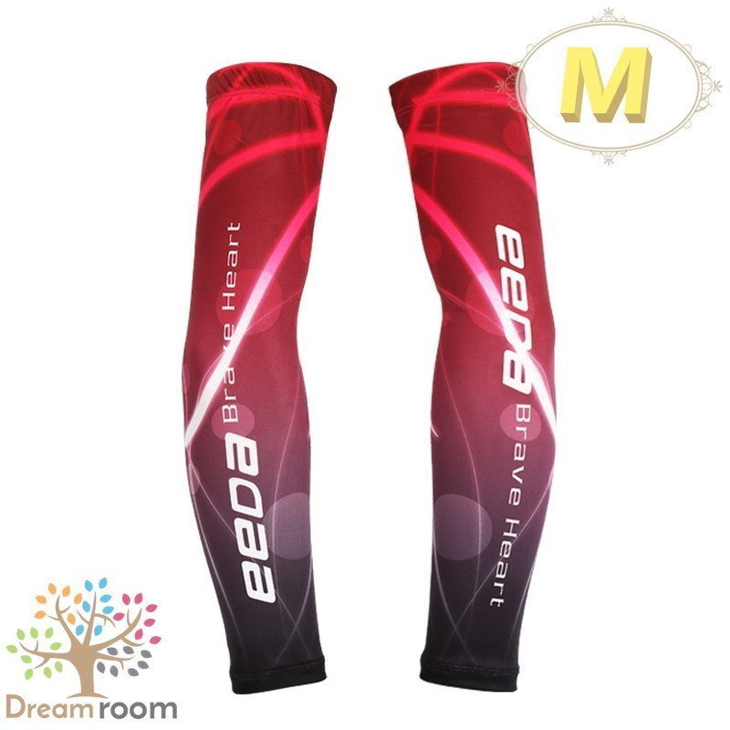 99％UVカット！EEDA デザインアームカバー F-063【M】サポーター 腕カバー 日焼け 紫外線防止 吸汗速干 スポーツ 乗馬 ゴルフ