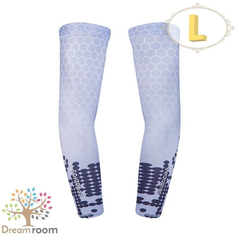 99％UVカット！EEDA デザインアームカバー F-080【L】サポーター 腕カバー 日焼け 紫外線防止 吸汗速干 スポーツ 乗馬 ゴルフ