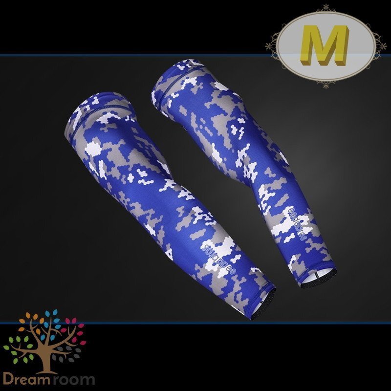 99％UVカット！EEDA デザインアームカバー F-072【M】サポーター 腕カバー 日焼け 紫外線防止 吸汗速干 スポーツ 乗馬 ゴルフ