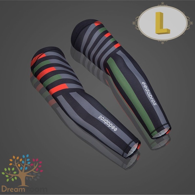 99％UVカット！EEDA デザインアームカバー F-038【L】サポーター 腕カバー 日焼け 紫外線防止 吸汗速干 スポーツ 乗馬 ゴルフ