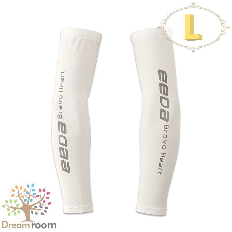 99％UVカット！EEDA デザインアームカバー F-052【L】サポーター 腕カバー 日焼け 紫外線防止 吸汗速干 スポーツ 乗馬 ゴルフ