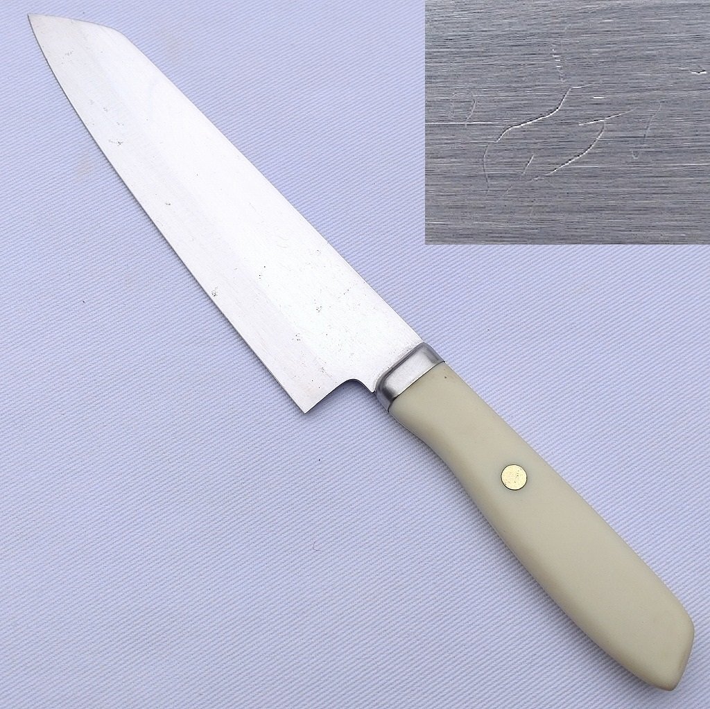 切付包丁 ユニコーン UNICORN STAINLESS STEEL 刃長(zhǎng)約165㎜ 両刃 洋包丁 文化包丁 調(diào)理器具 庖丁 刃物 日本制 【2131】