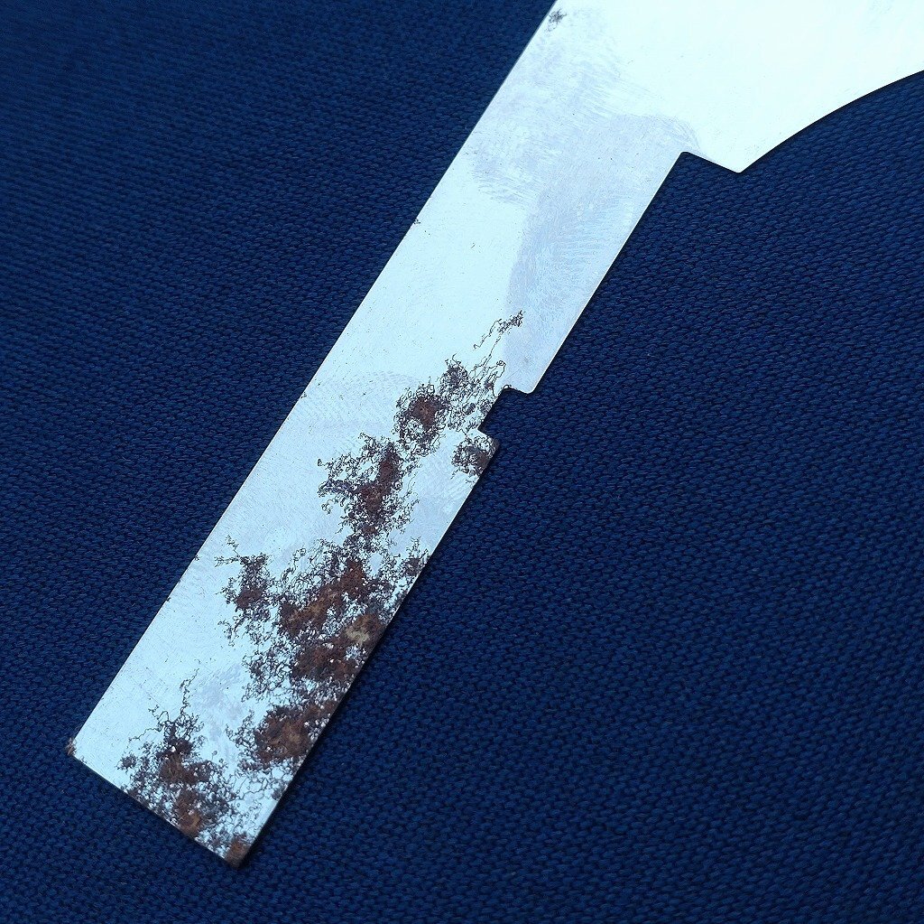 替刃式鋸 替刃 1枚 レザーソー ギョクチョウ 導(dǎo)突目 江戸目 寸30枚目 精密加工用 ノコギリ のこぎり 長(zhǎng)期保管品 置き錆あり 【2170】