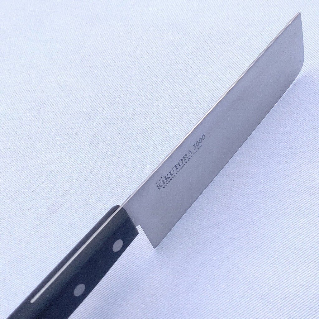 菜切包丁 堺菊虎 SAKAI KIKUTORA 3000 Molybdenum Vanadium Stainless Steel 刃長約160㎜ 両刃 洋包丁 調(diào)理器具 庖丁 刃物 【1727】