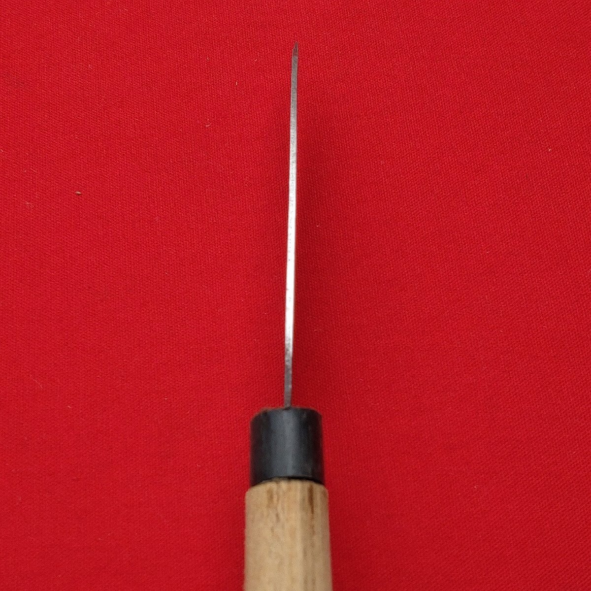 小出刃包丁 鲹切 黒打 刃長約98㎜ 峰厚約1.2㎜ 重量約45g 調(diào)理器具 庖丁 刃物 【1601】