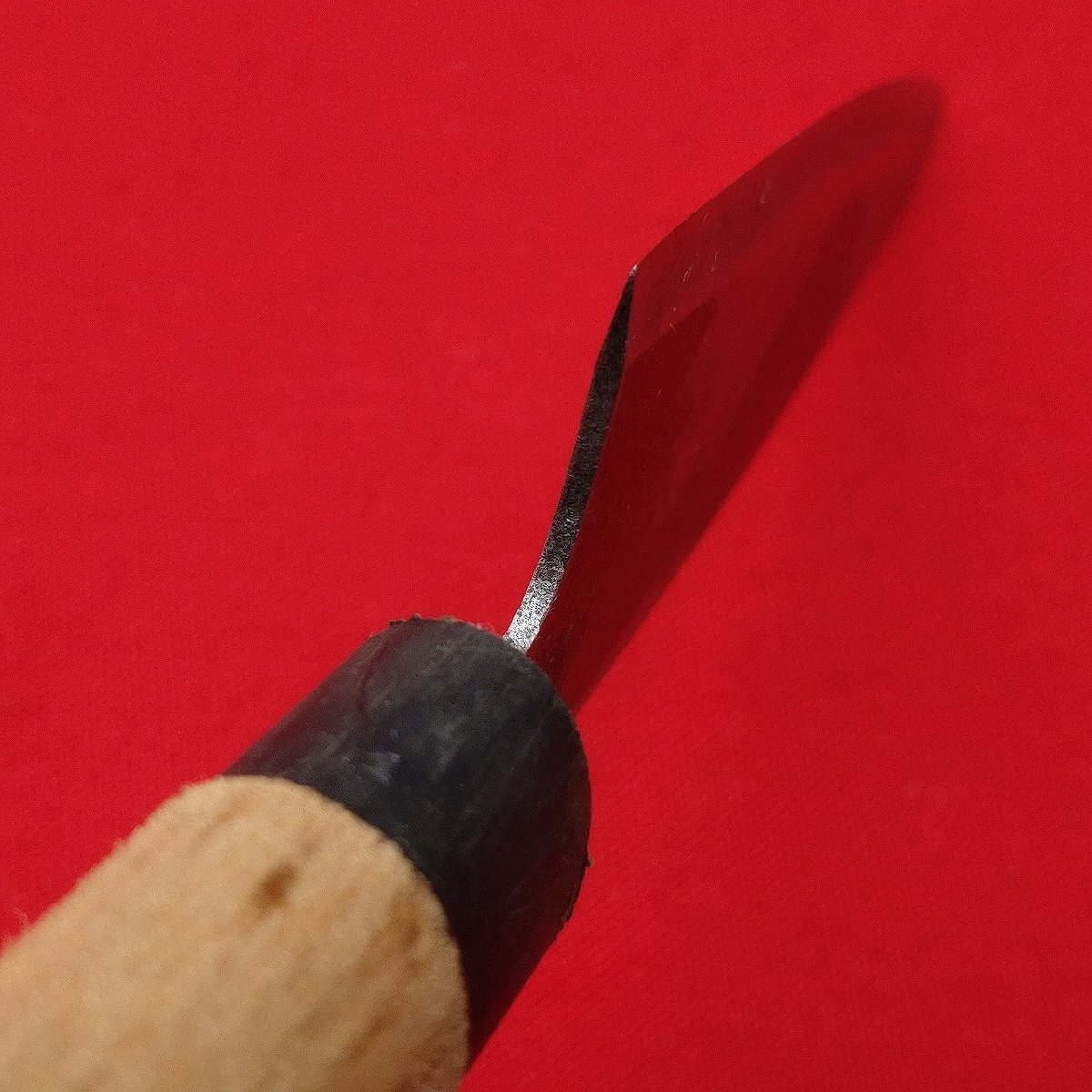 小出刃包丁 鲹切 黒打 刃長約98㎜ 峰厚約1.2㎜ 重量約45g 調(diào)理器具 庖丁 刃物 【1601】